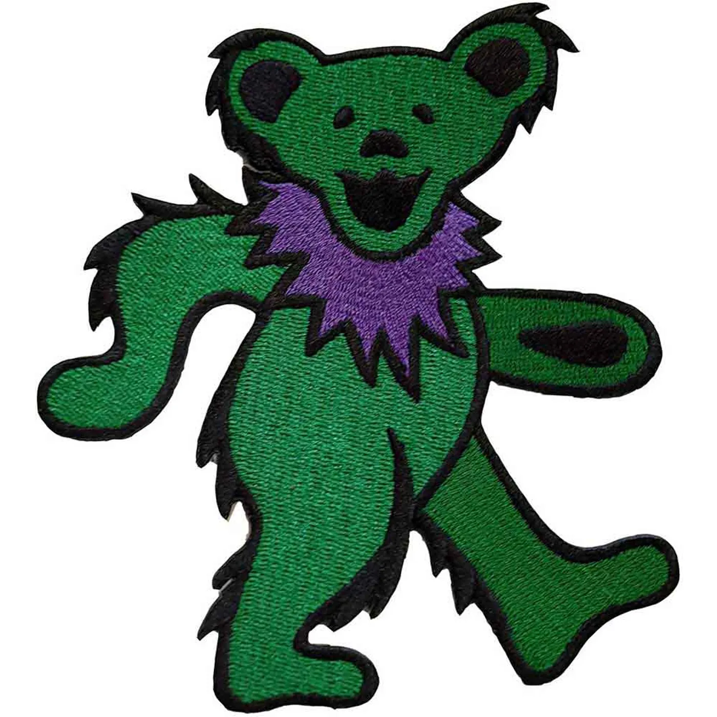 Grateful Dead Patches - Iron On - Green Dancing Bear