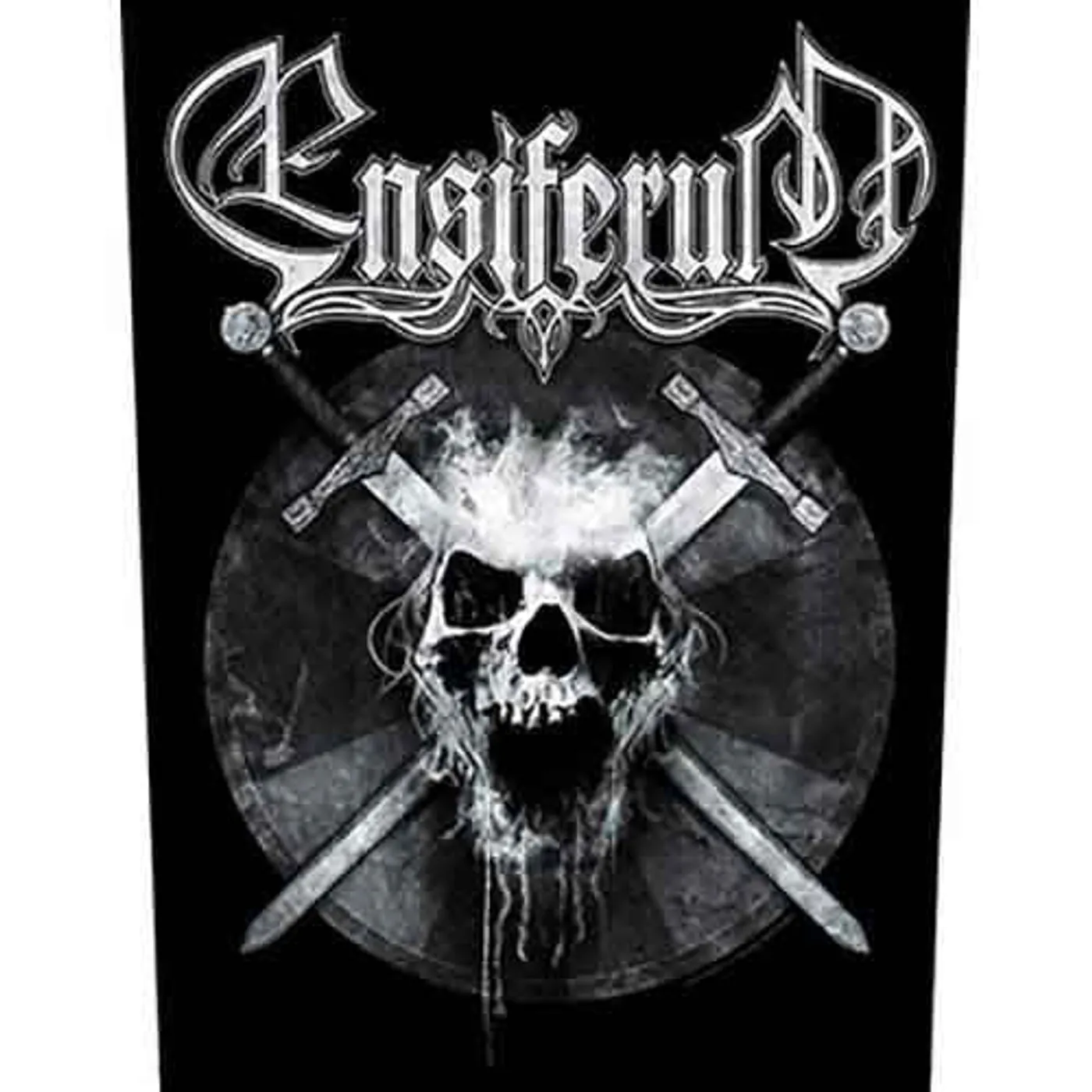 Ensiferum Patches - Woven Sew On - Skull