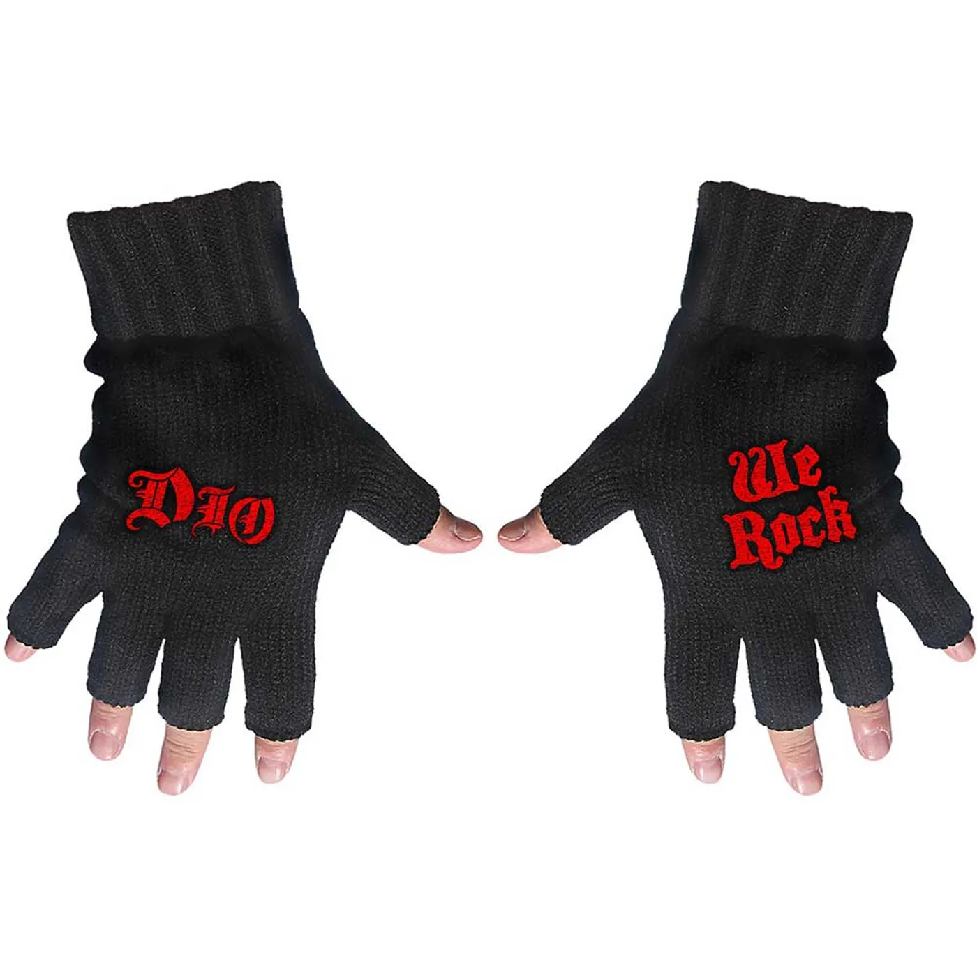 Dio Fingerless Gloves - We Rock