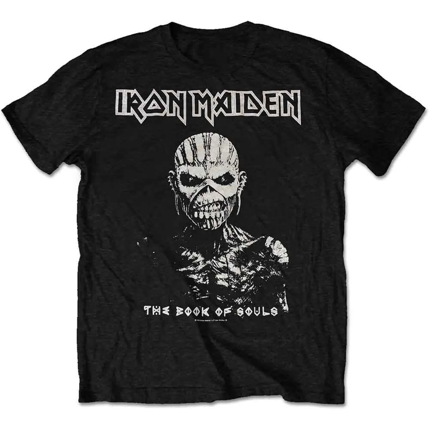 Iron Maiden T Shirt - Book Of Souls White Contrast