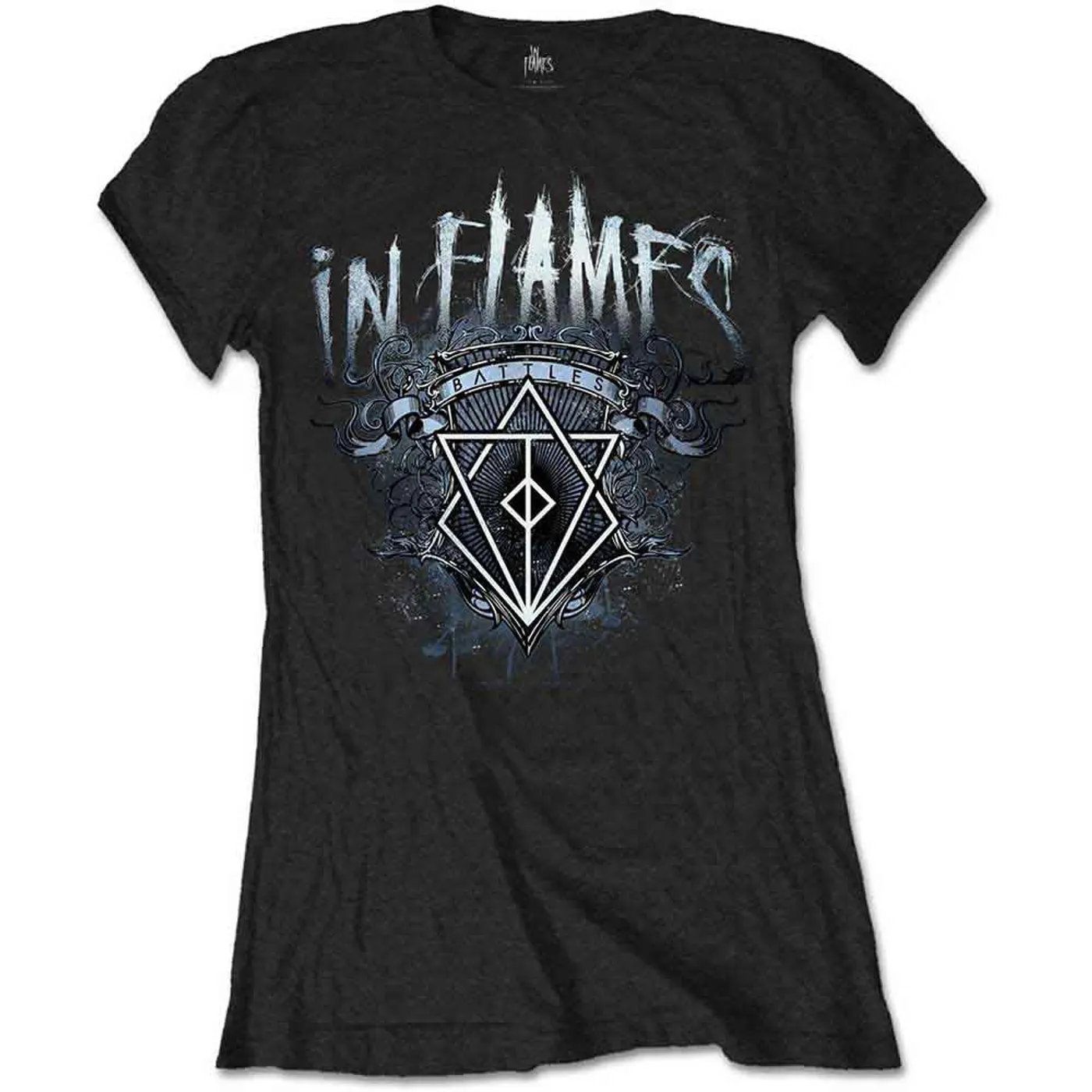 In Flames Woman's T Shirt - Battles Crest