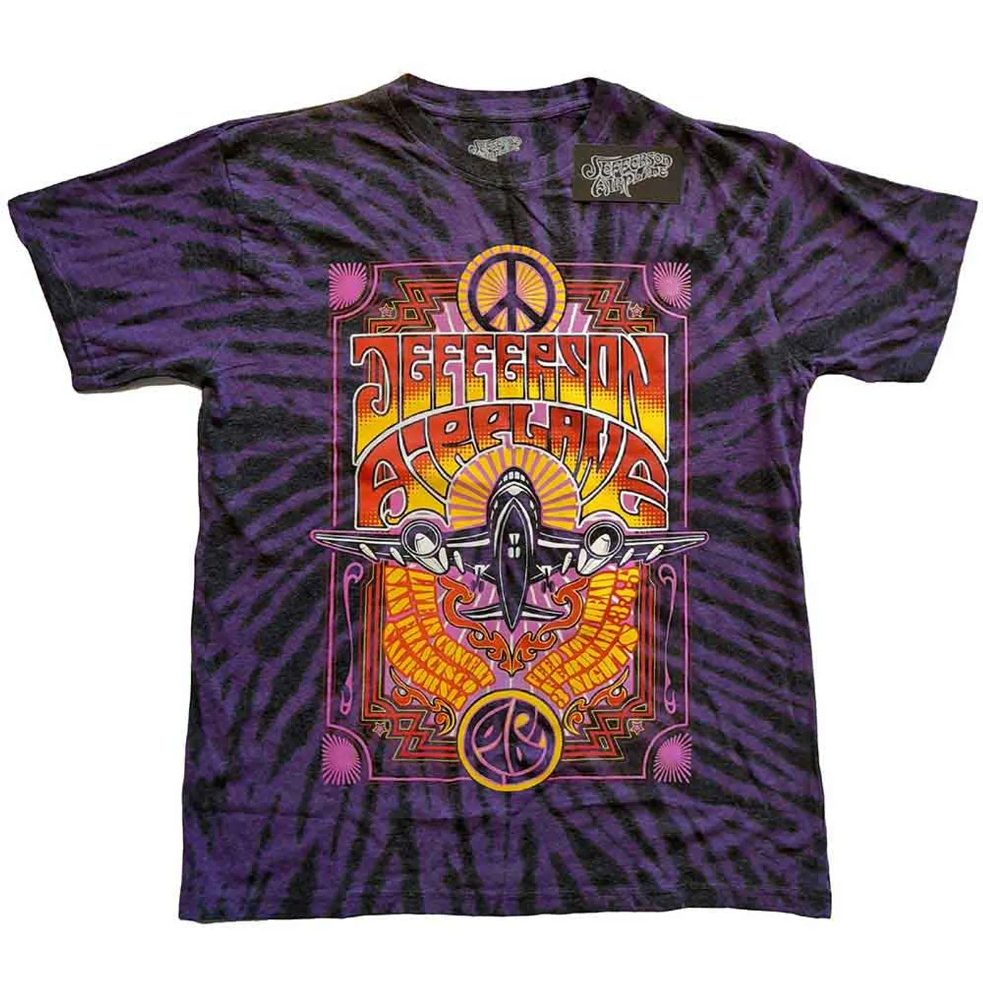 Jefferson Airplane T Shirt - Live in SF, CA