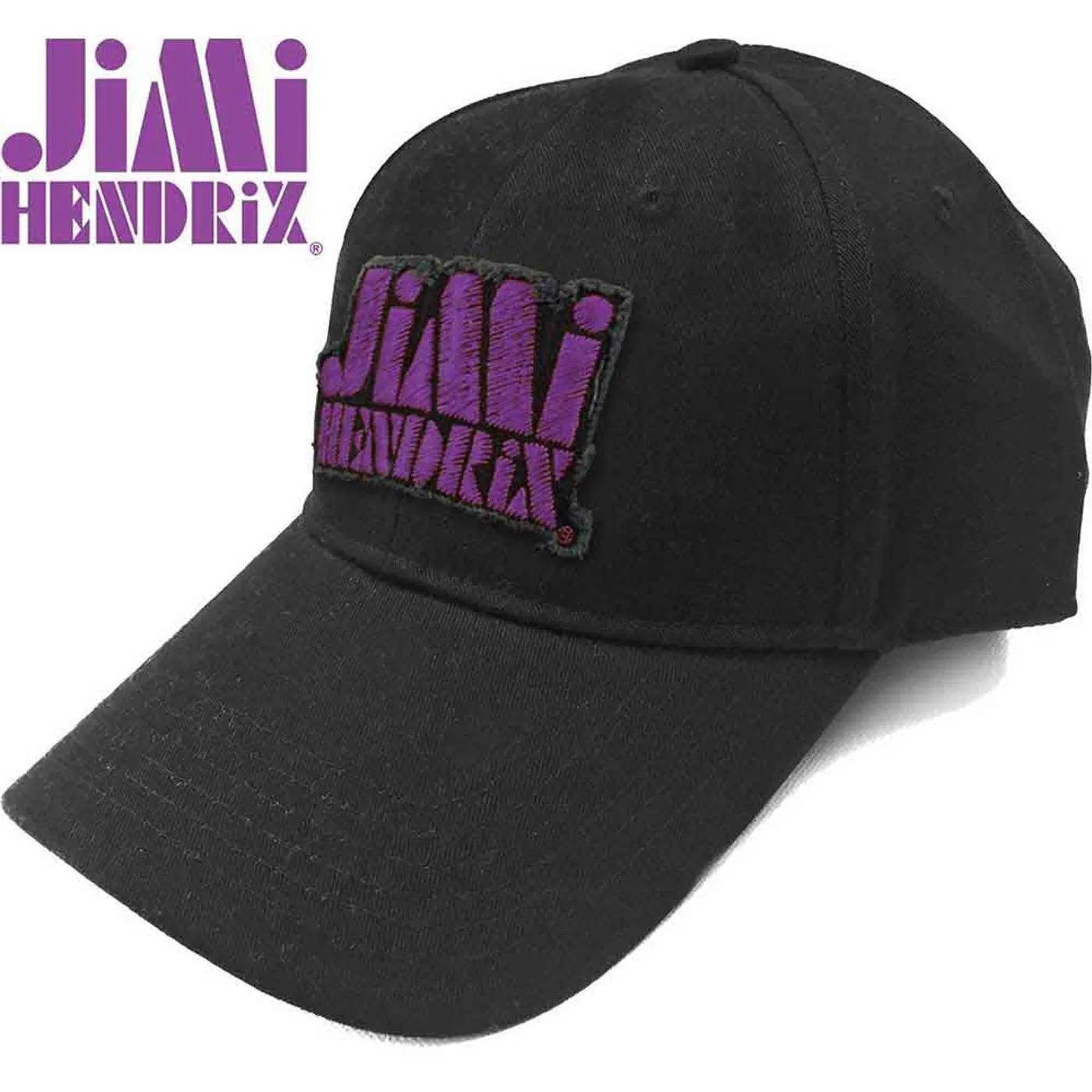 Jimi Hendrix Baseball Caps - Purple Stencil Logo