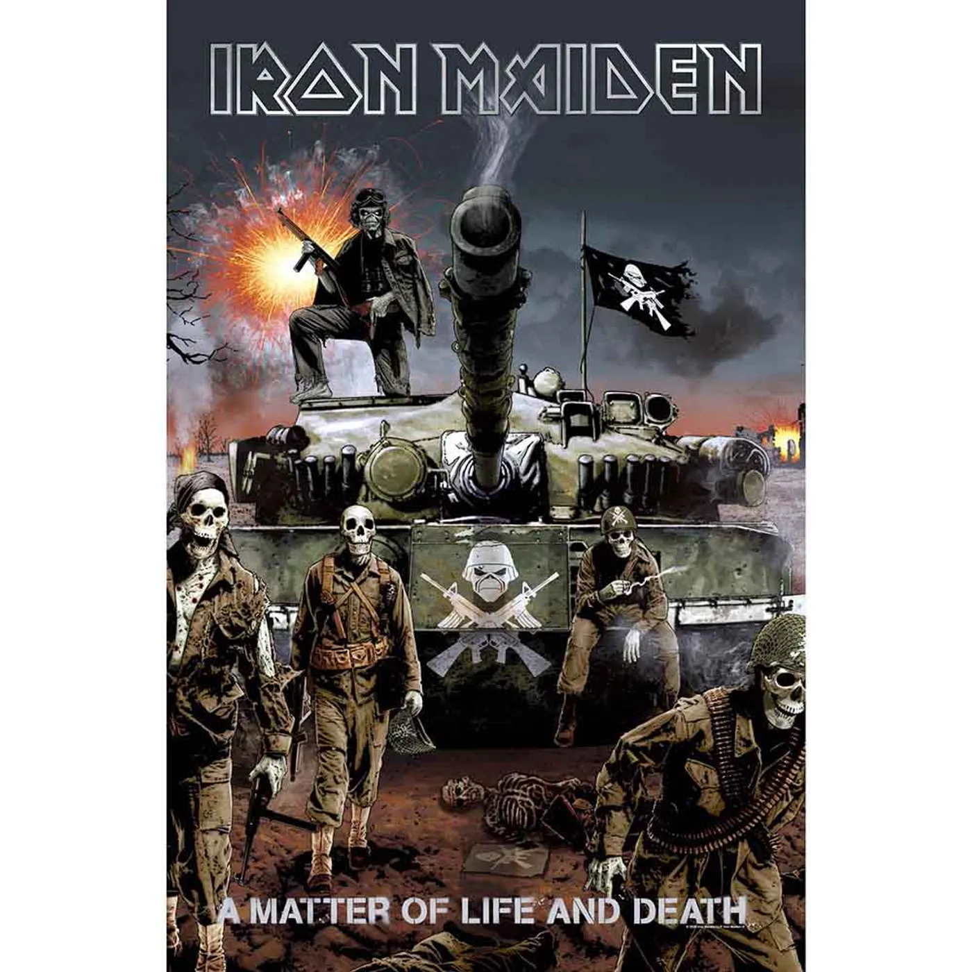 Iron Maiden Posters - Textile - A Matter Of Life And Death