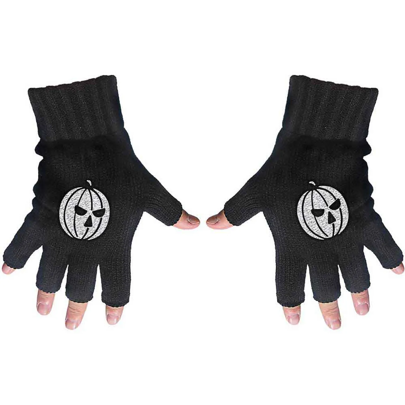 Helloween Fingerless Gloves - Pumpkin
