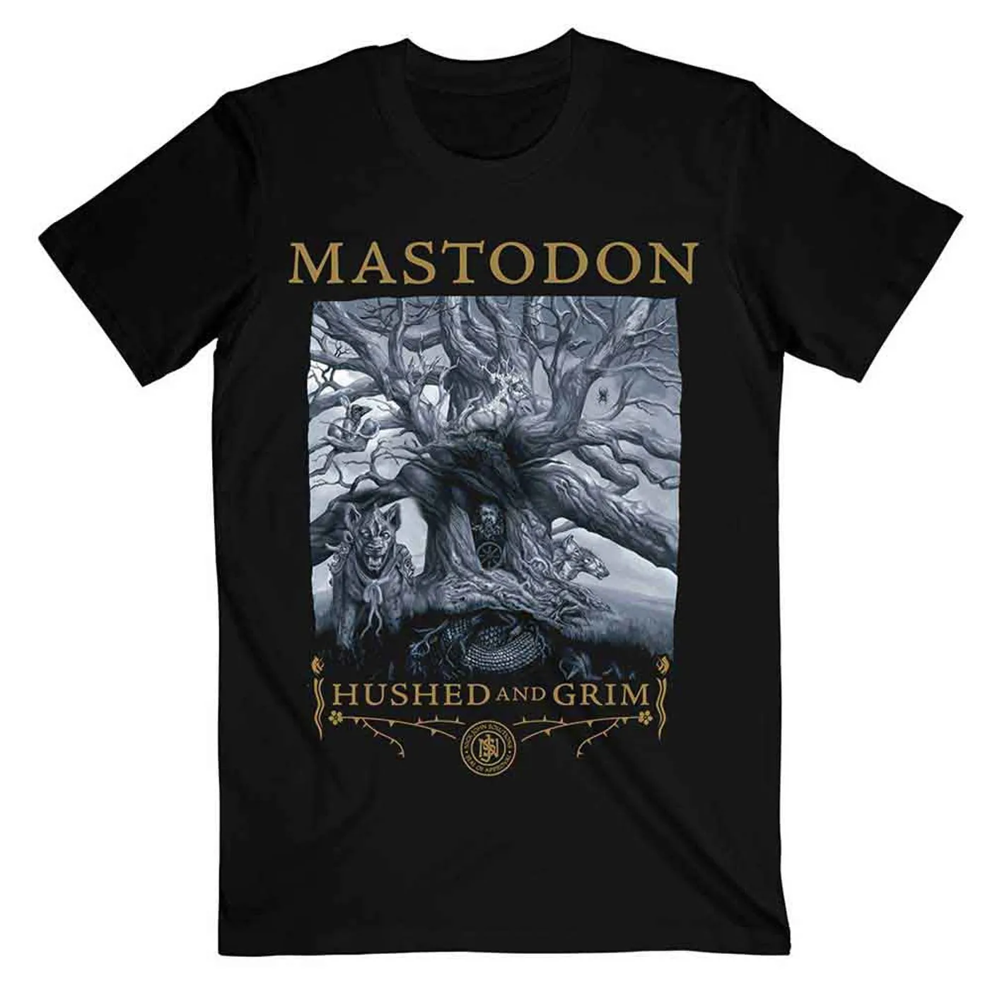 Mastodon T Shirt - Hushed & Grim Cover