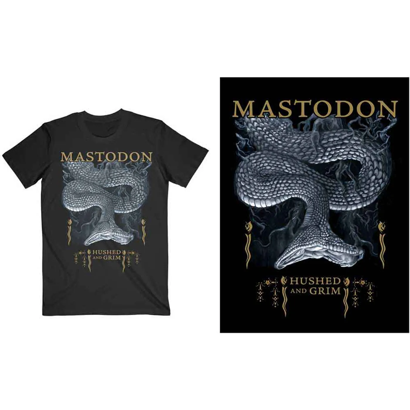 Mastodon T Shirt - Hushed Snake