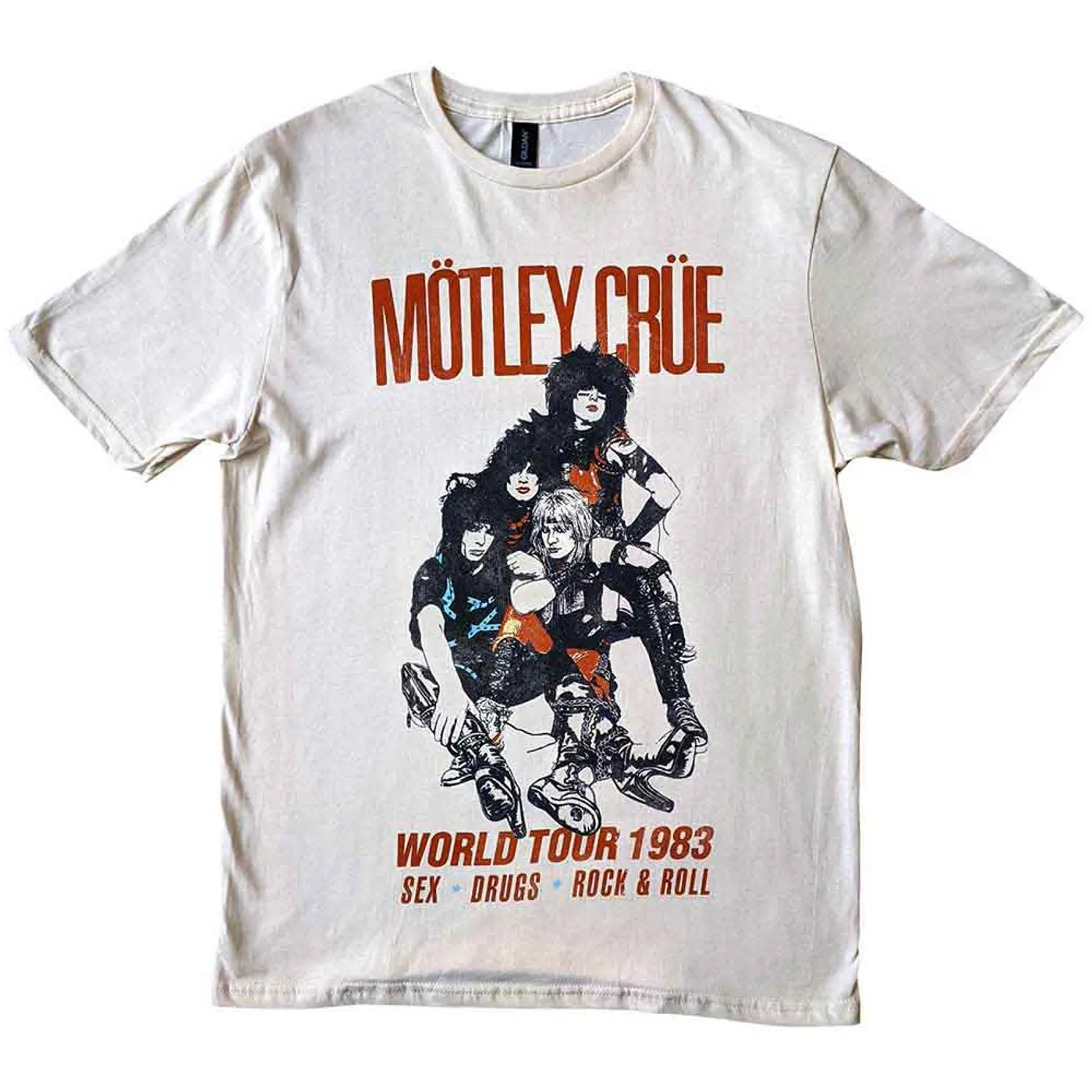 Mötley Crüe MÃ¶tley CrÃ¼e T Shirt - Vtge Sex Drugs R&R 83 Tour