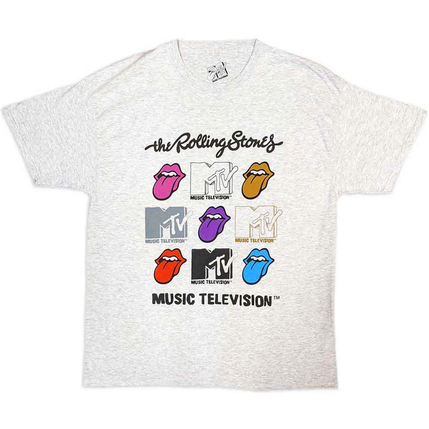 MTV T Shirt - Rolling Stones Logo Grids