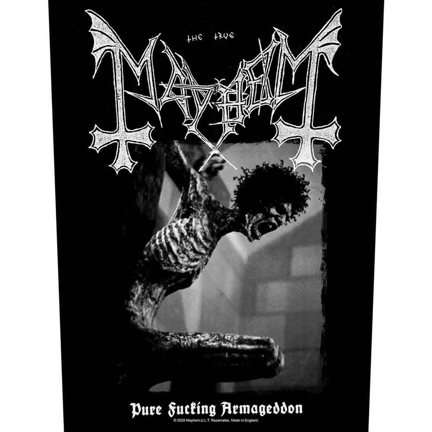 Mayhem Patches - Woven Sew On - Pure Fucking Armageddon