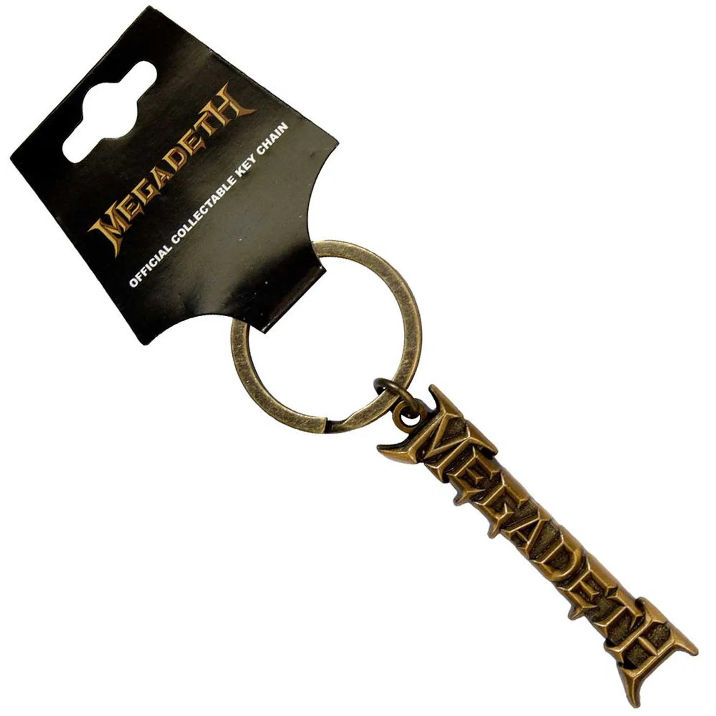 Megadeth Keychains - Gold Logo v2