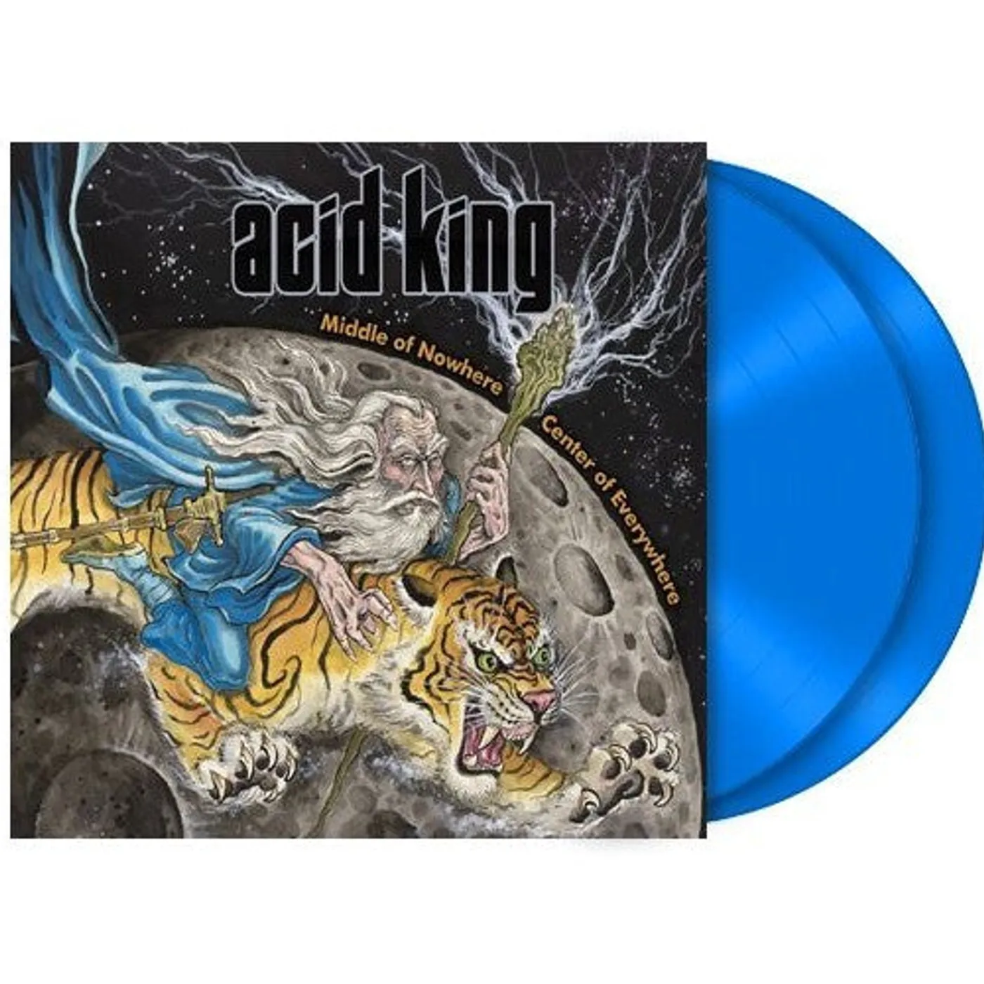 Acid King LP - Middle Of Nowhere, Center Of Everywhere (Transparent Blue Vinyl 2Lp W/ Screen-Printed Side D) (Rsd 2024)