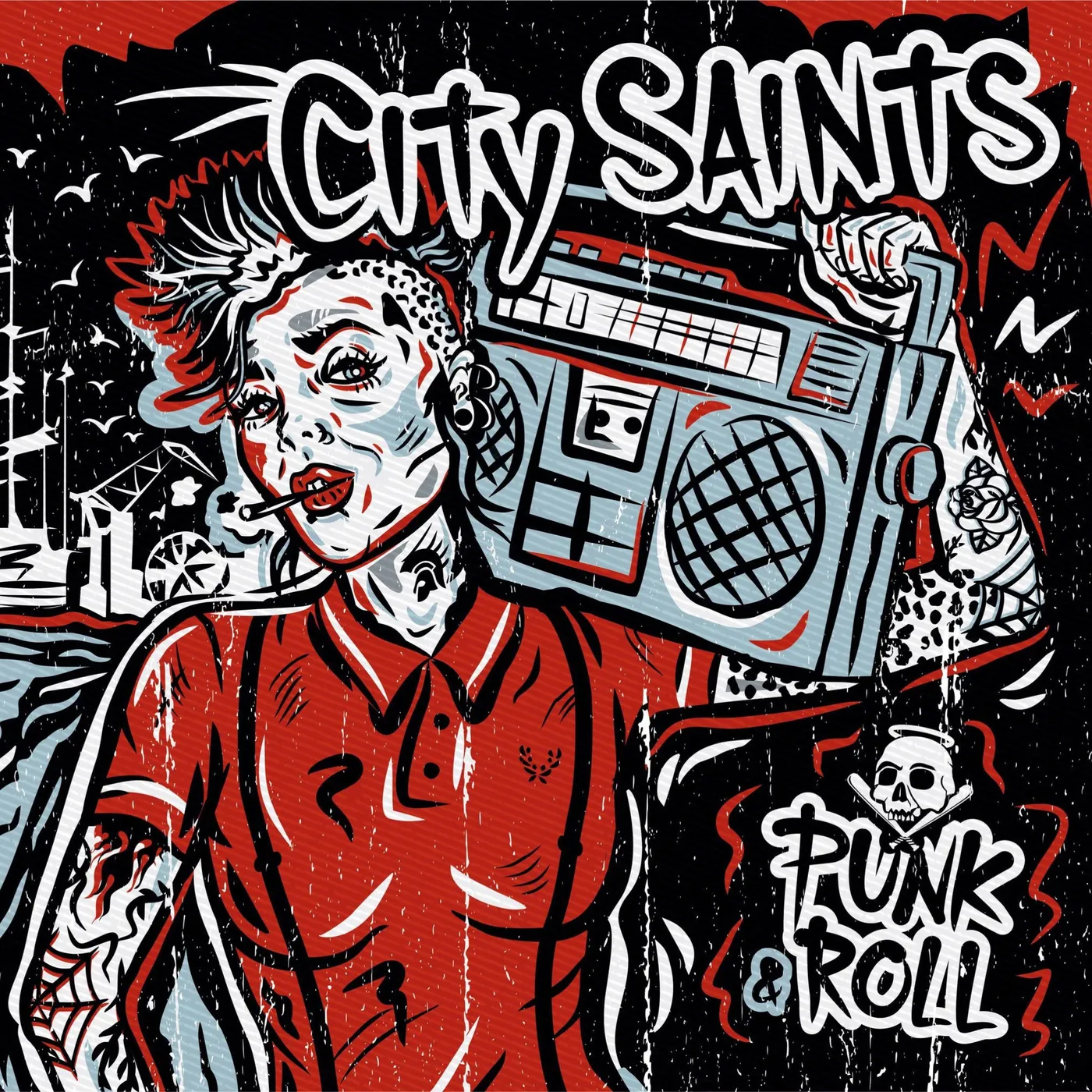 City Saints LP - Punk & Roll (Splatter On Babyblue Vinyl 2Lp)