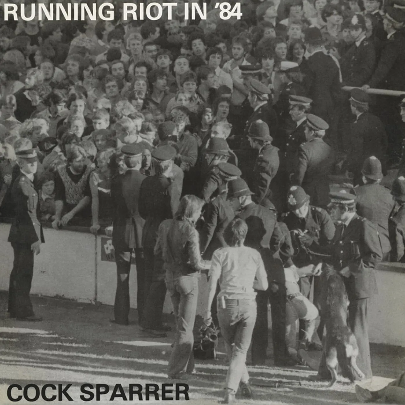 Cock Sparrer LP - Running Riot In ‘84 (Black Ice/White Splatter Vinyl)
