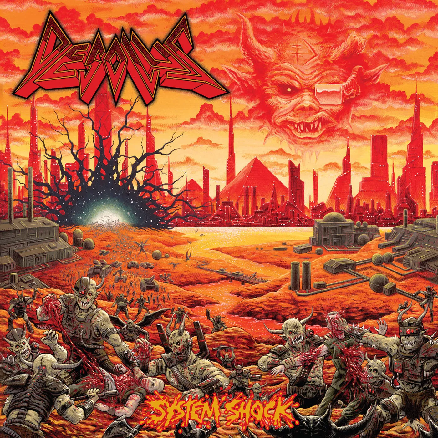 Desolus LP - System Shock (Black Or Red/Yellow Swirl) (Vinyl)