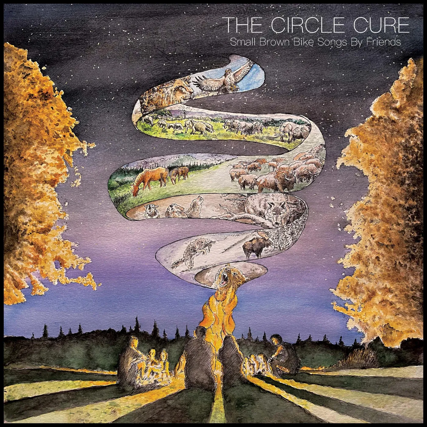 Feature Film LP - The Circle Cure. Small Brown Bike Songs By Friends (Vinyl)