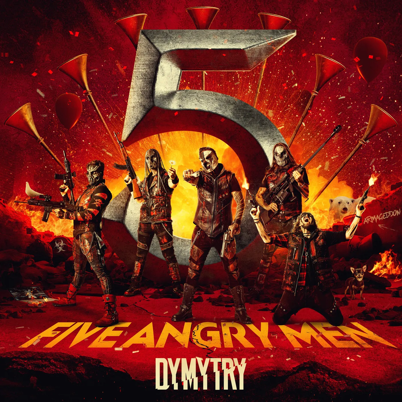 Dymytry LP - Five Angry Men (Red Yellow Splatter Vinyl)
