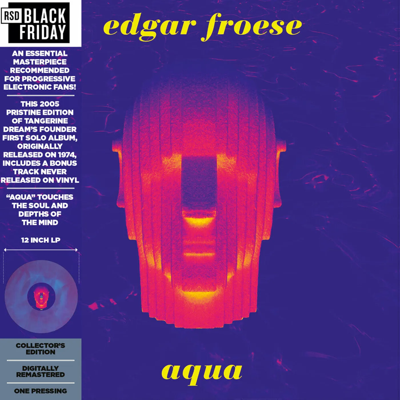 Edgar Froese LP - Aqua (Marble Blue & White Vinyl)