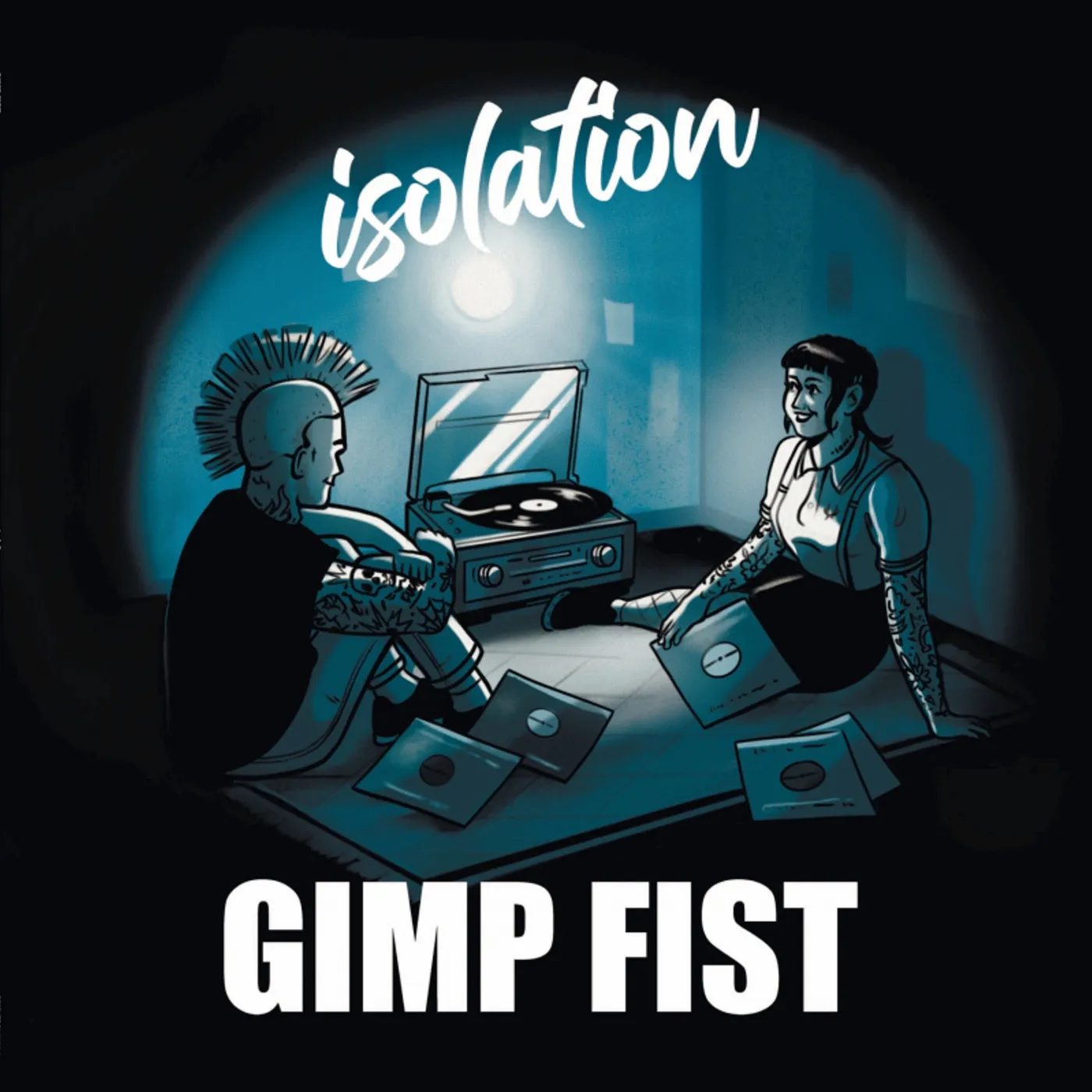 Gimp Fist LP - Isolation (Transparent Blue W/ White Splashes) (Vinyl)