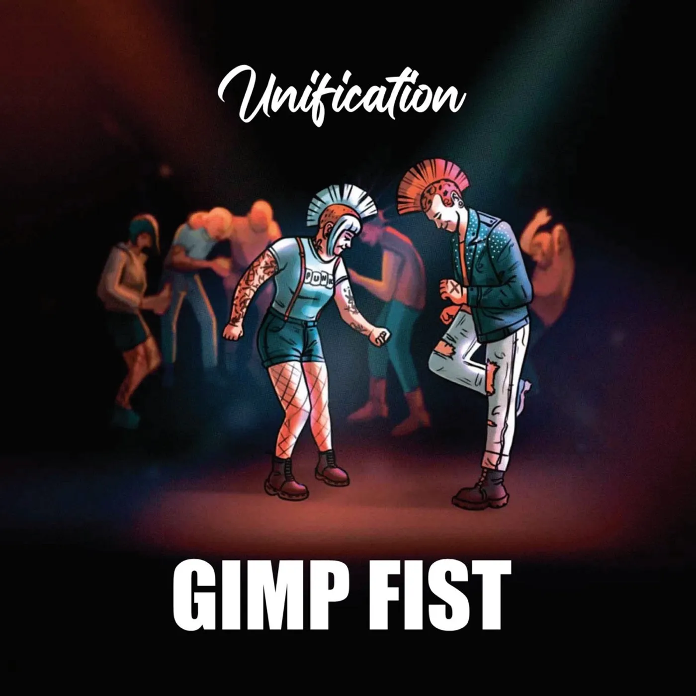 Gimp Fist LP - Unification (Transparent Red W/ Blue Splashes) (Vinyl)