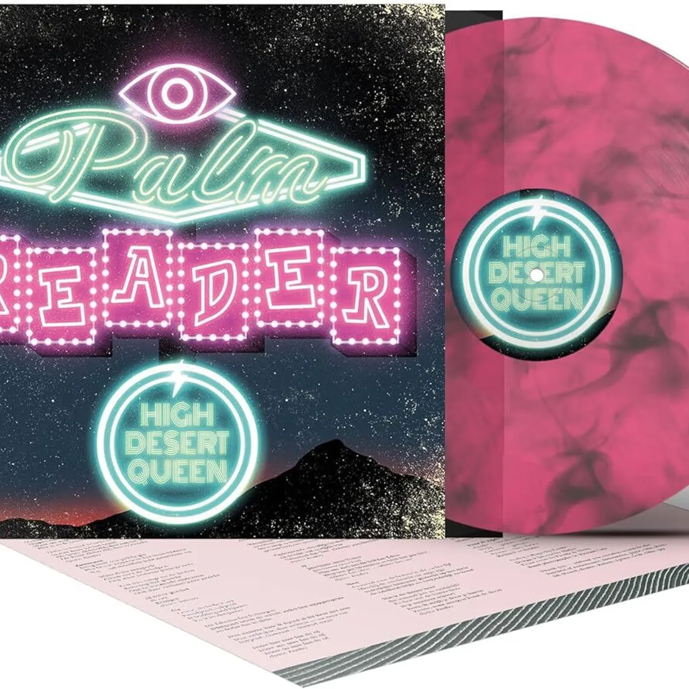 High Desert Queen LP - Palm Reader (Pink/Black Marbled Vinyl)
