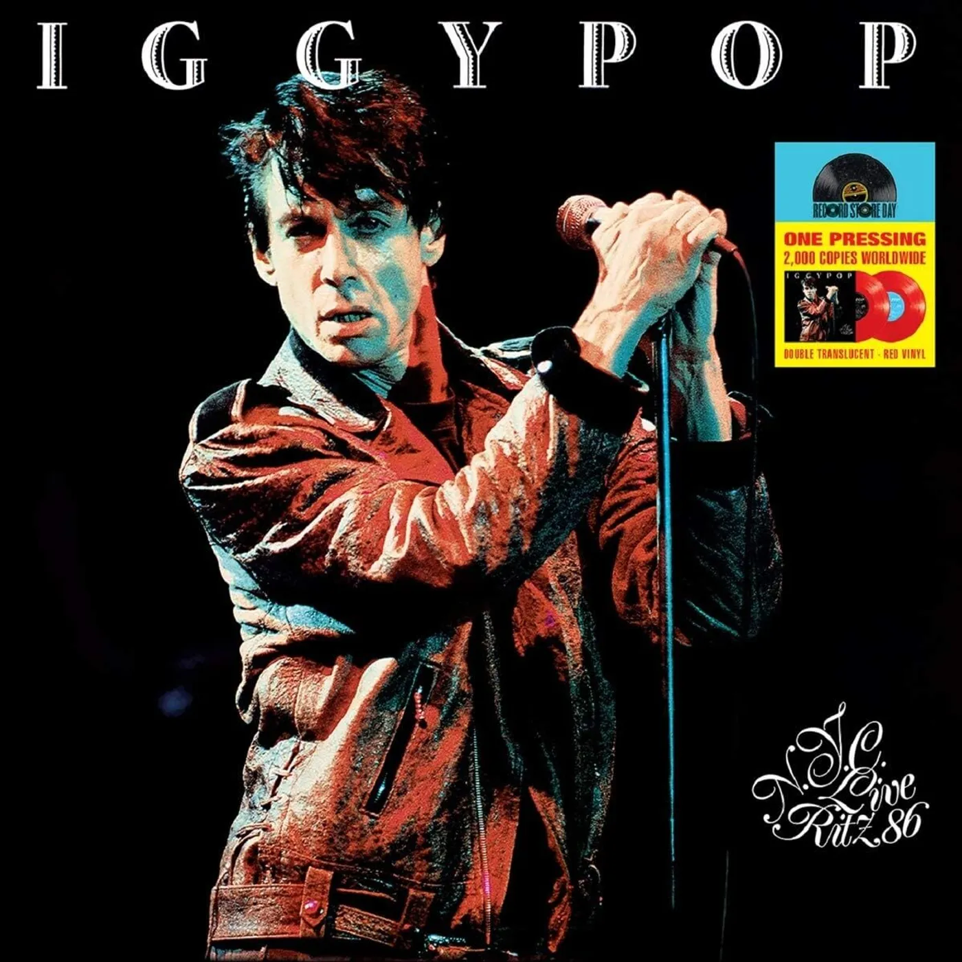Iggy Pop LP - Live At The Ritz, Nyc 1986 (Red Vinyl)