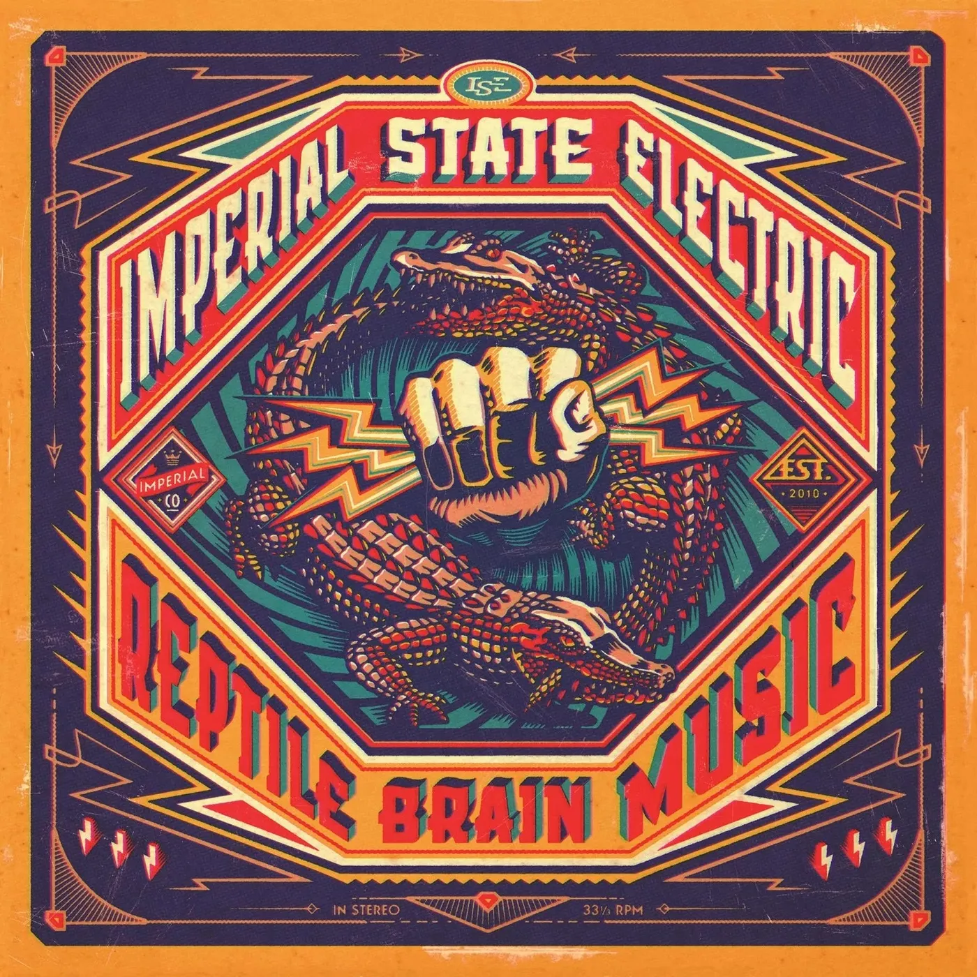 Imperial State Electric LP - Reptile Brain Music (Black Friday) (Orange Vinyl)