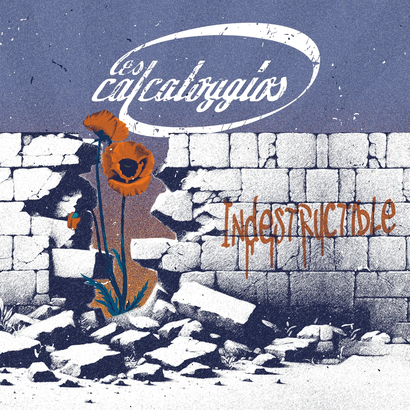 Les Calcatoggios LP - Indestructible (Clear Orange Vinyl)