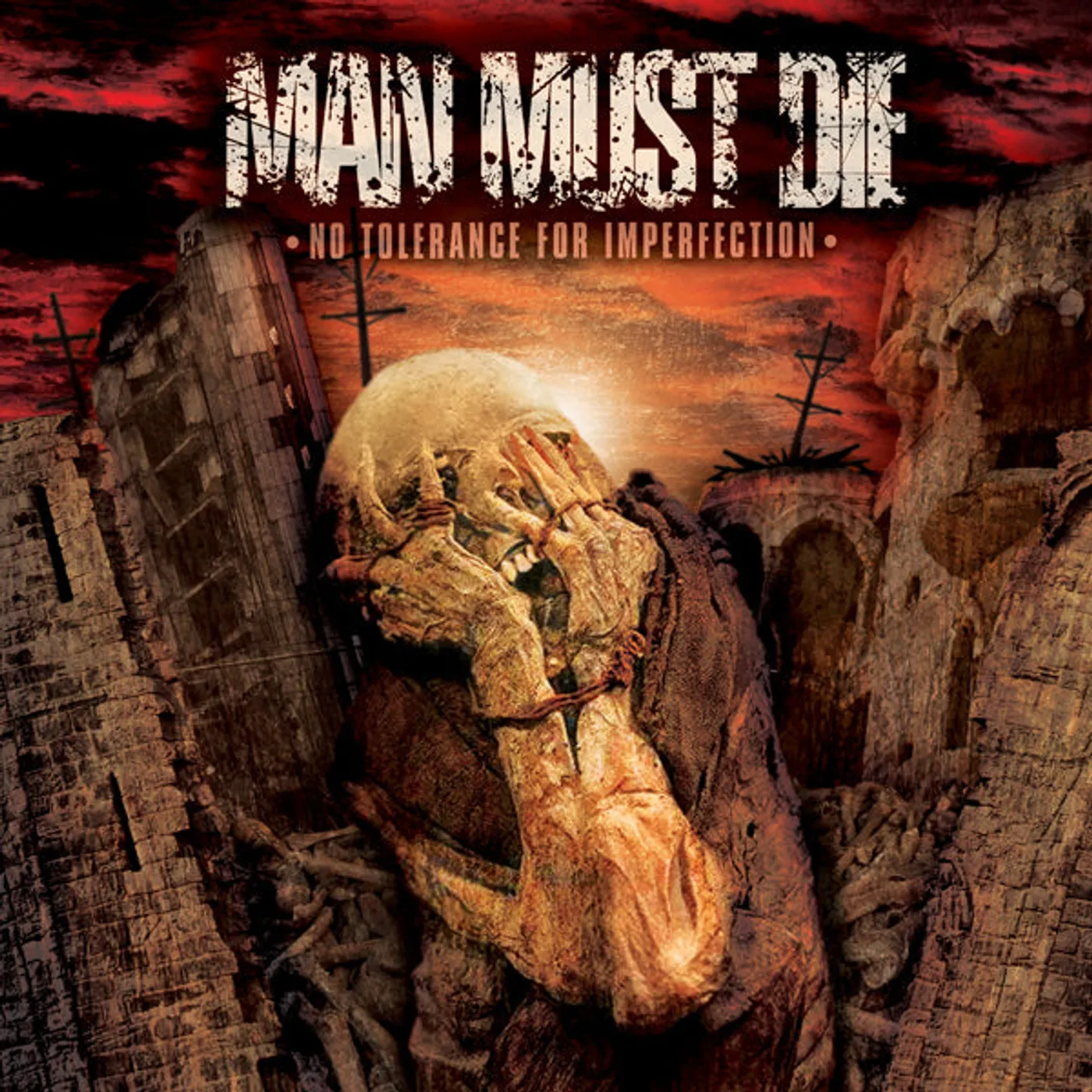 Man Must Die LP - No Tolerance For Imperfection (Splatter Vinyl)