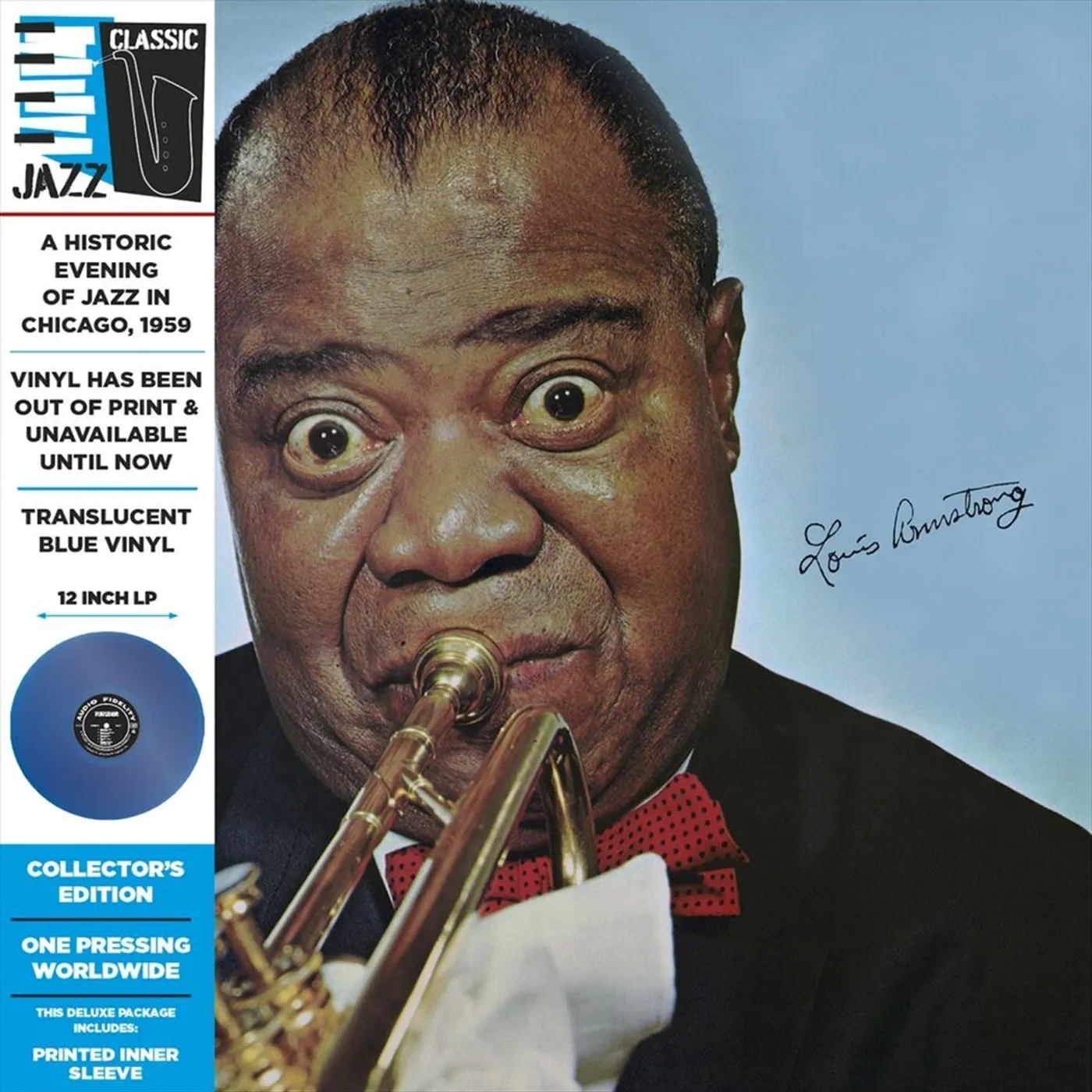 Louis Armstrong LP - The Definitive Album By Louis Armstrong (Audio Fidelity) (Blue Vinyl)