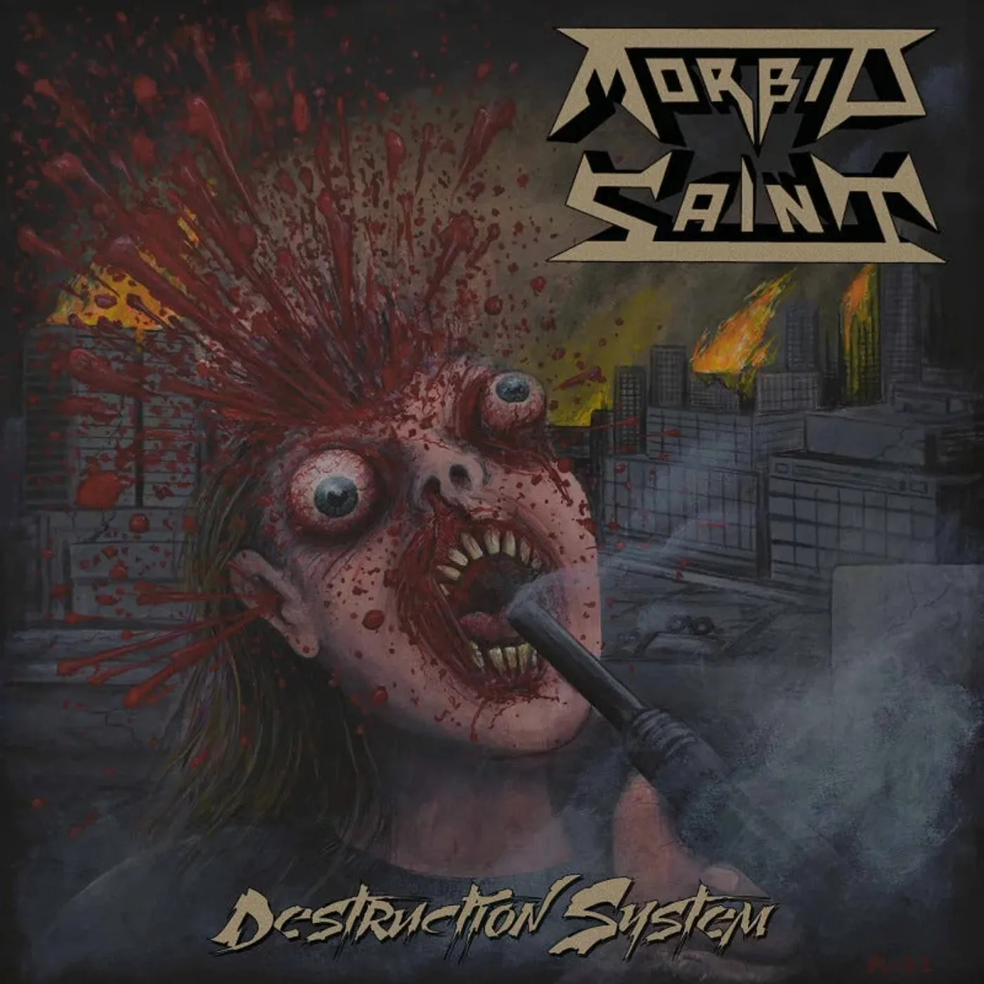 Morbid Saint LP - Destruction System (Bone Vinyl)