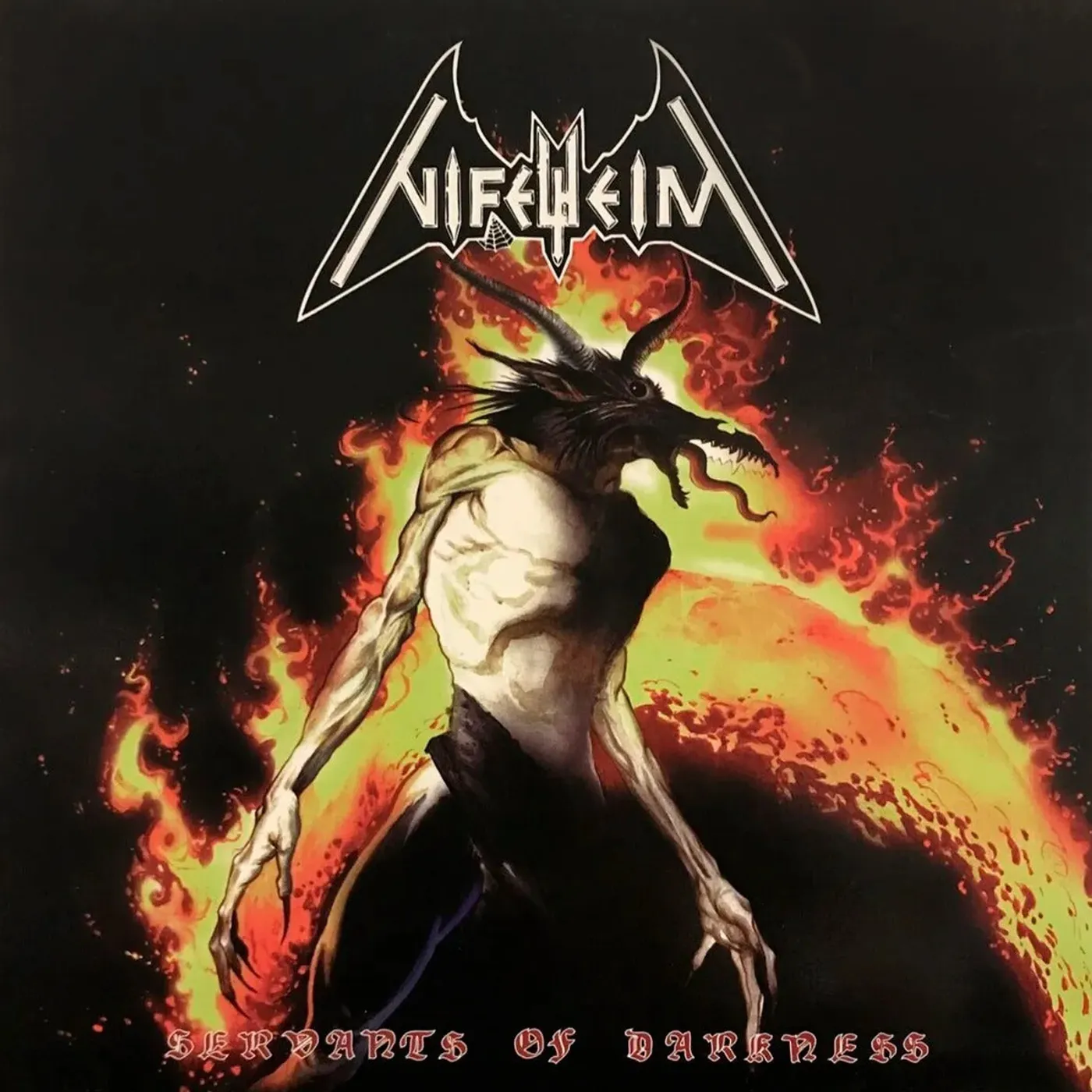 Nifelheim LP - Servants Of Darkness (Orange Red Swirl Vinyl)