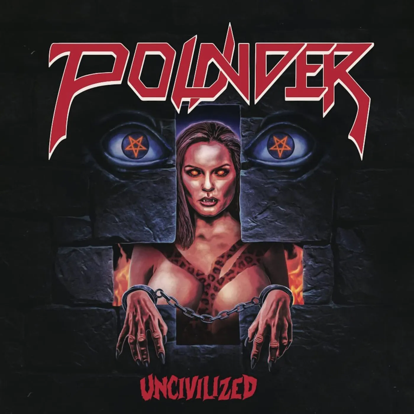 Pounder LP - Unchained (Blue+White) (Vinyl)