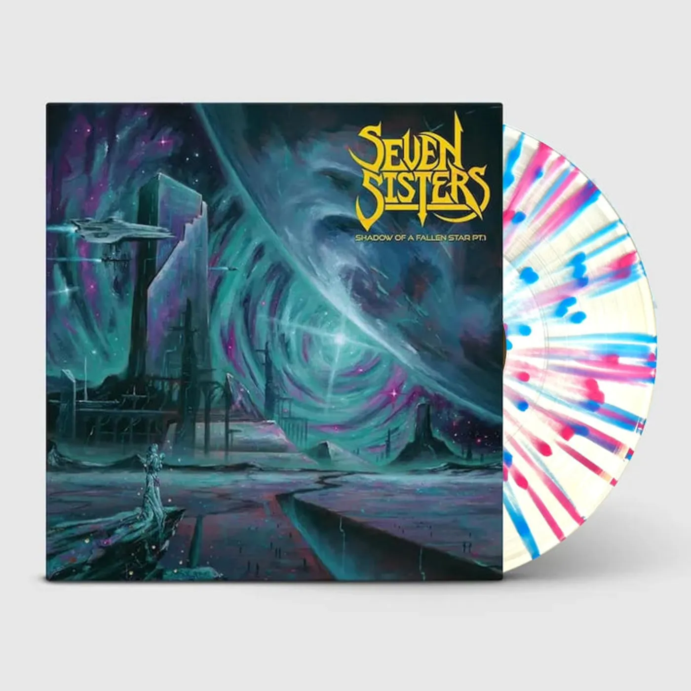 Seven Sisters LP - Shadow Of A Falling Star Pt 1 ( Blue And Pink Splatter On Clear Vinyl Edition)