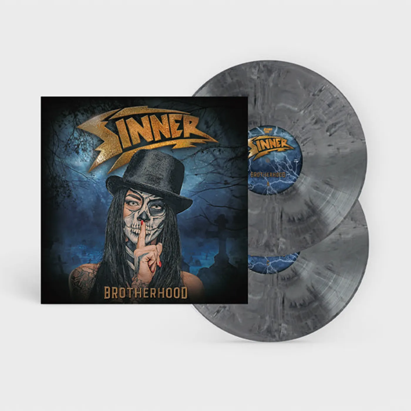 Sinner LP - Brotherhood (White/Black Marble Vinyl)