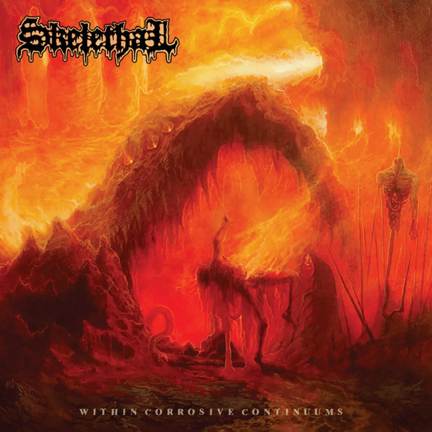 Skelethal LP - Within Corrosive Continuums (Black Or Orange Vinyl)