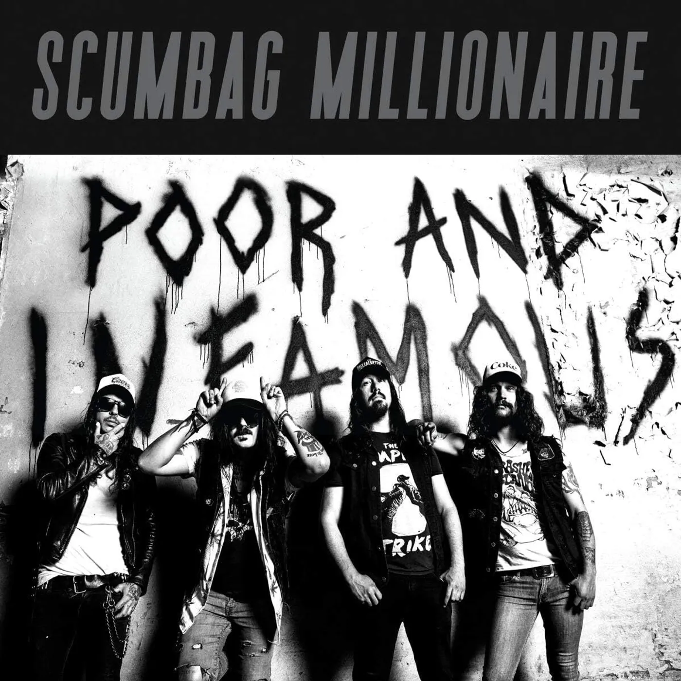 Scumbag Millionaire LP - Poor And Infamous (Clear/Aqua Vinyl)