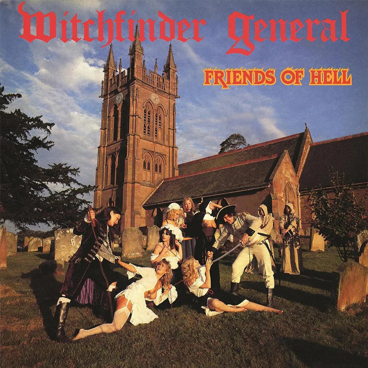 Witchfinder General LP - Friends Of Hell  (Clear W/ Red, Orange & White Splatter Vinyl)