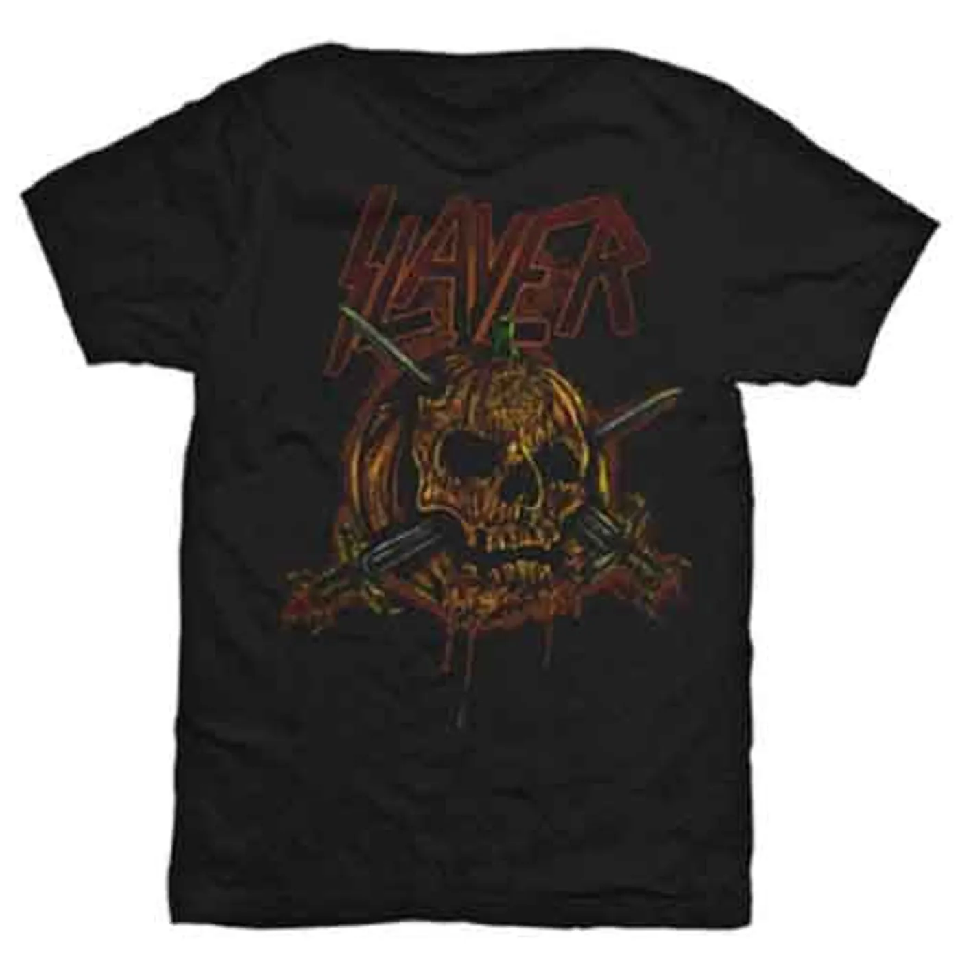 Slayer T Shirt - Skull Pumpkin