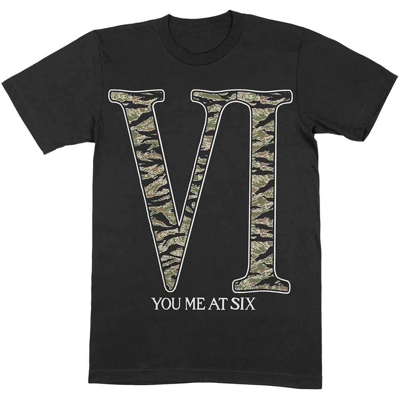 You Me At Six T Shirt - Camo VI