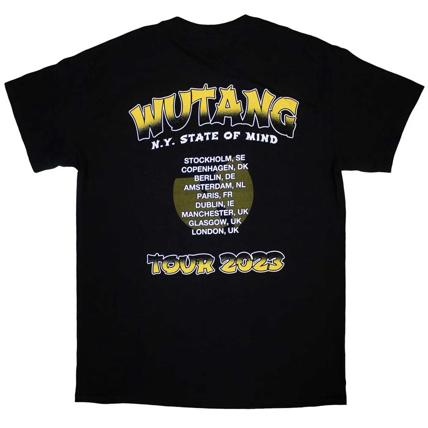 Wu-Tang Clan T Shirt - Tour '23 Slanted Logo State Of Mind