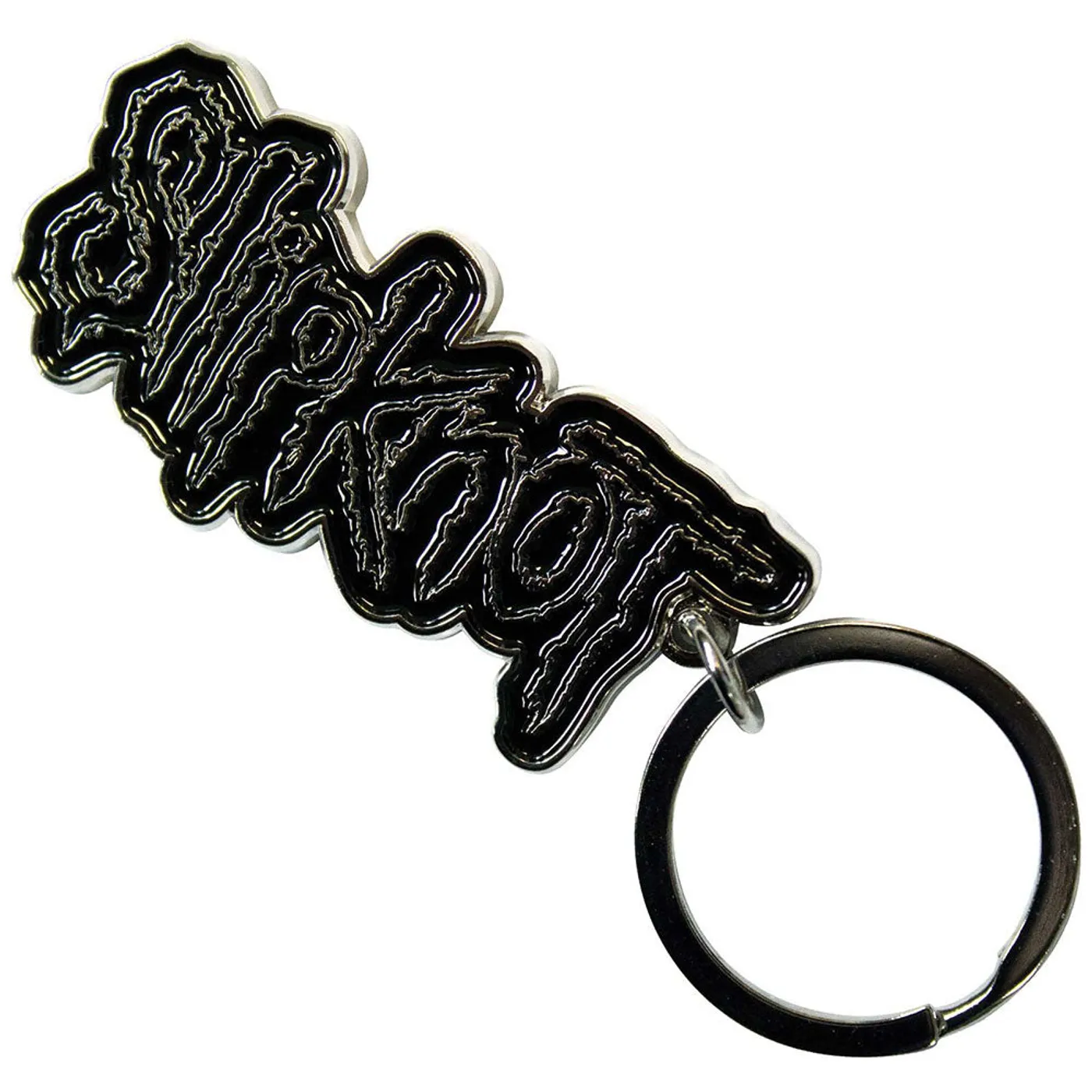 Slipknot Standard Keychains - Black Logo Black Border