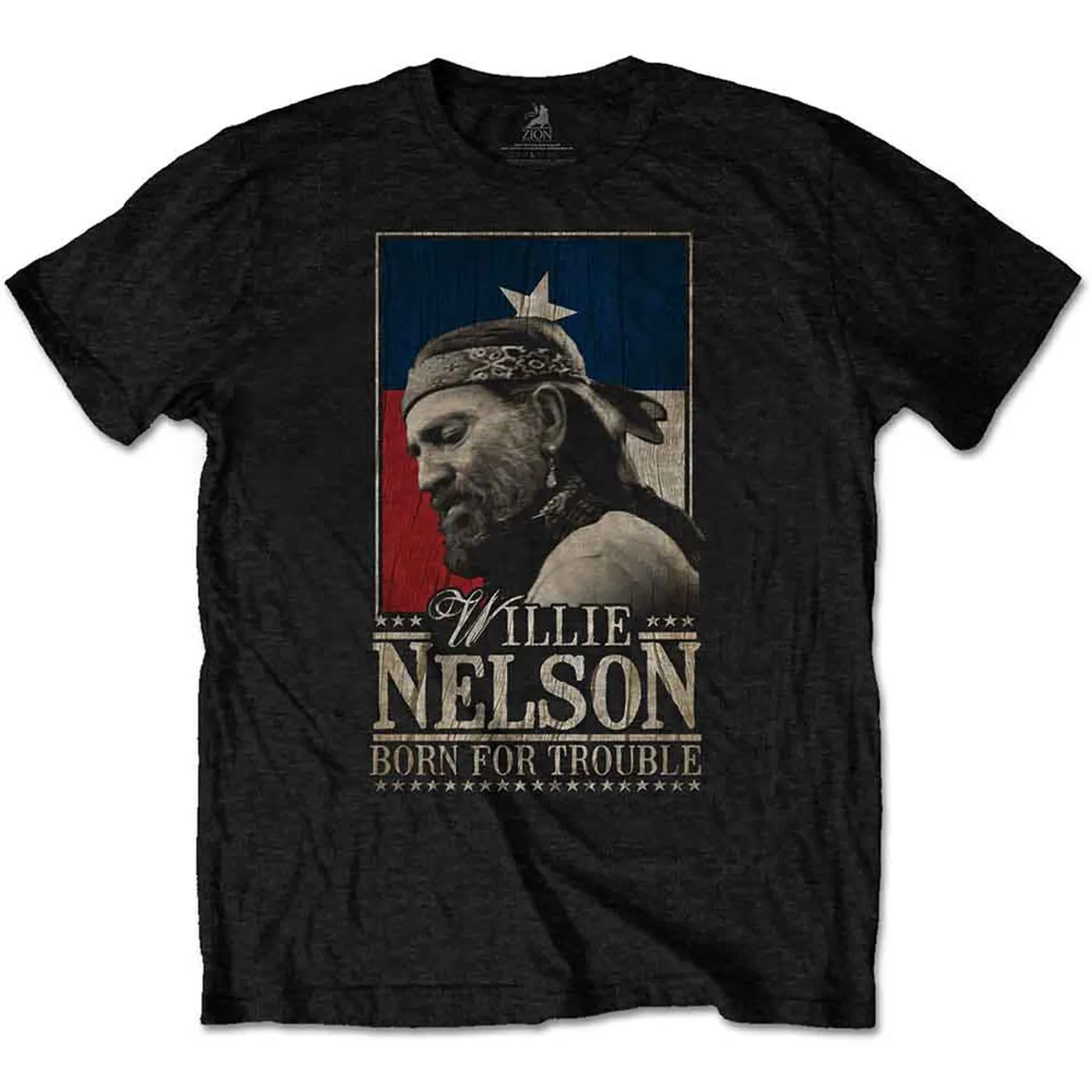 Willie Nelson T Shirt - Born For Trouble