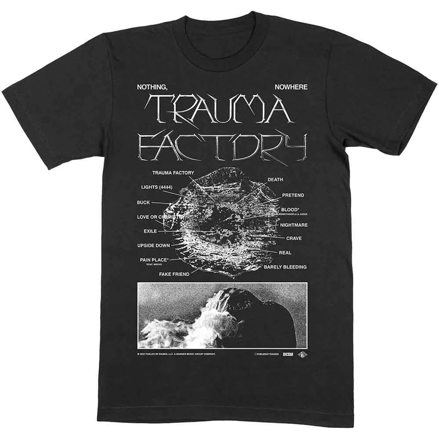 Nothing,Nowhere T Shirt - Trauma Factory v2