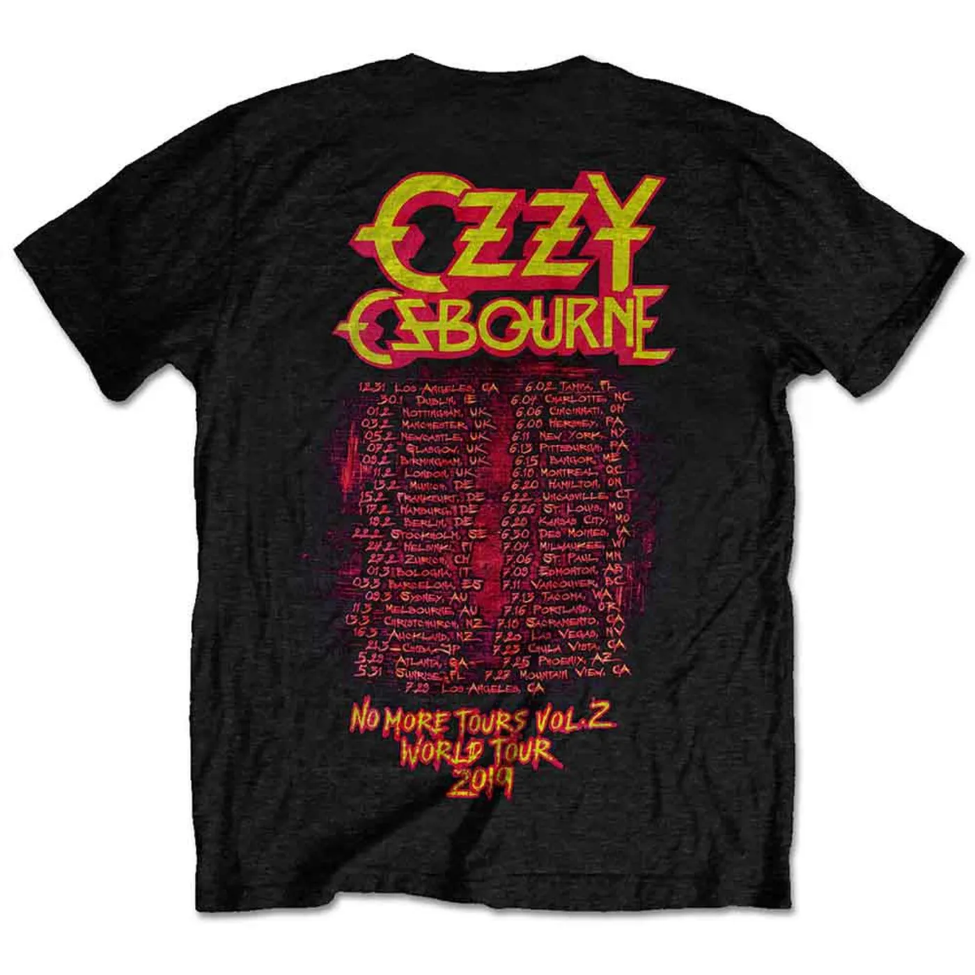 Ozzy Osbourne T Shirt - No More Tours Vol.2