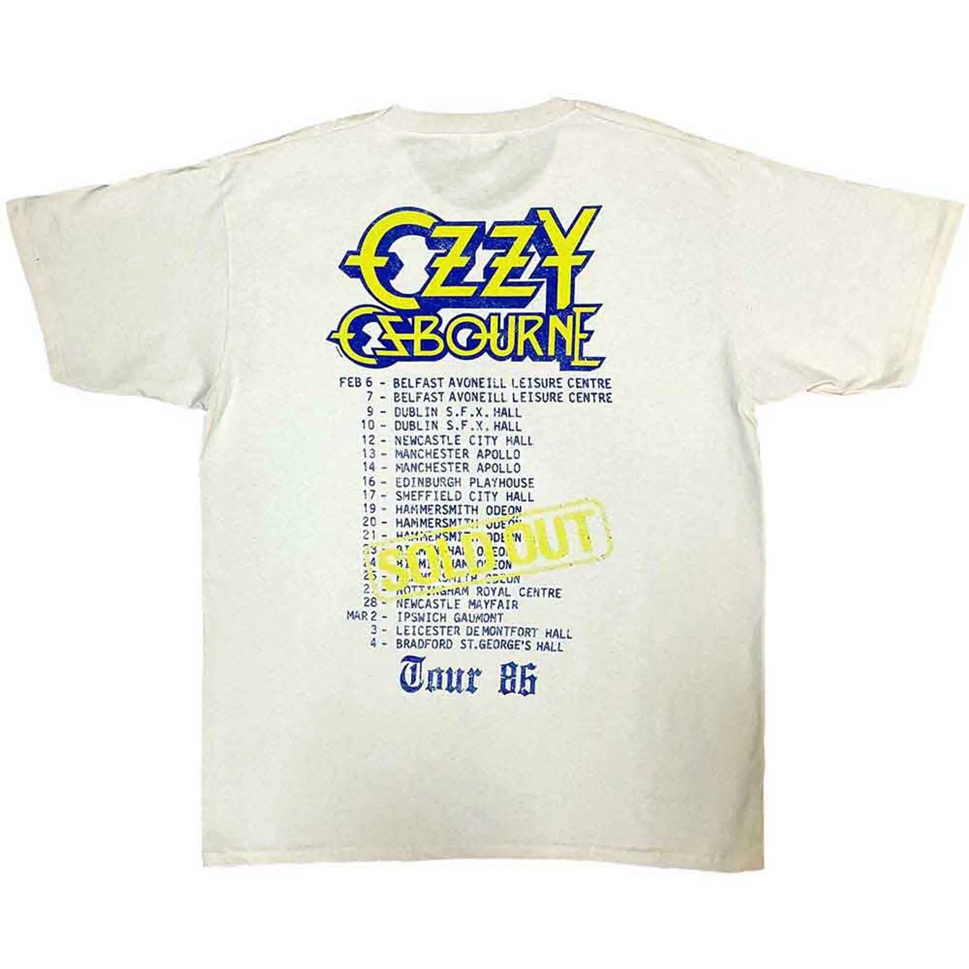 Ozzy Osbourne T Shirt - The Ultimate Sin Tour '86