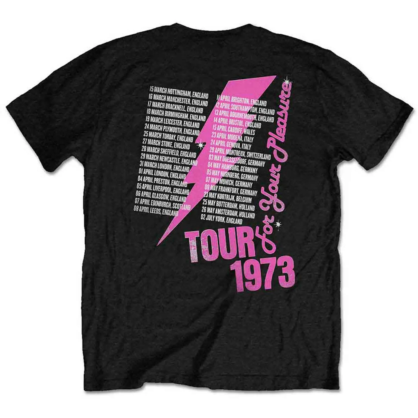 Roxy Music T Shirt - For Your Pleasure Tour