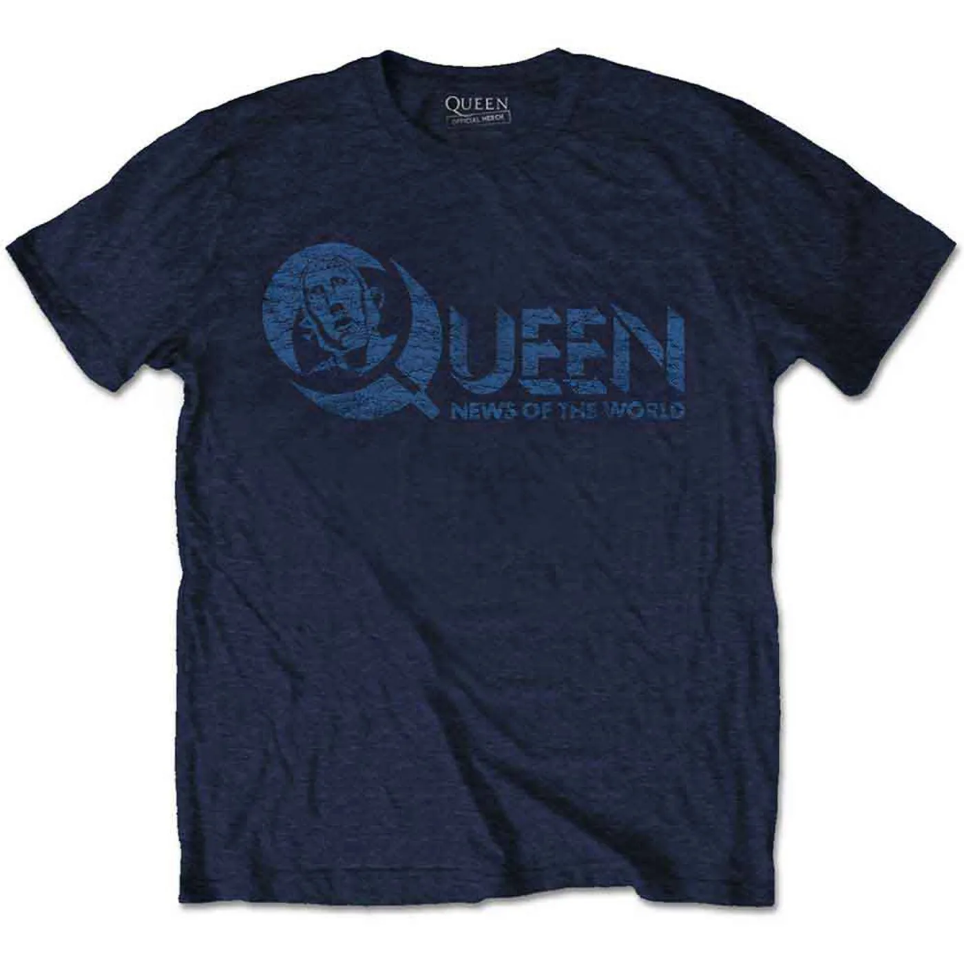 Queen T Shirt - Vtge News Of The World 40th Logo