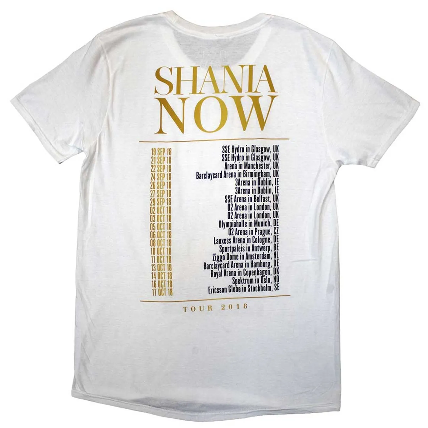 Shania Twain T Shirt - Tour 2018 Mic Photo