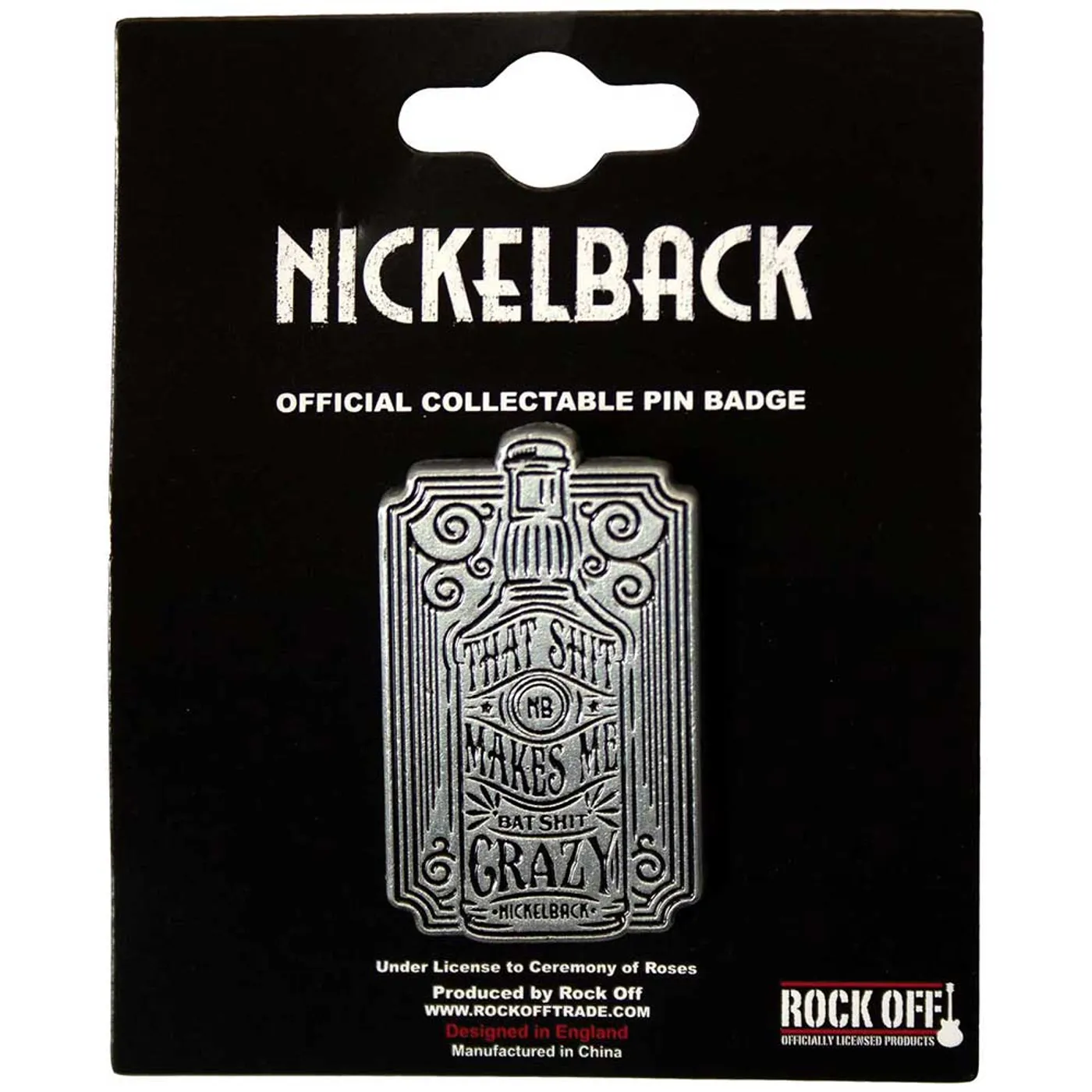Nickelback Pin Badge - Bat Shit
